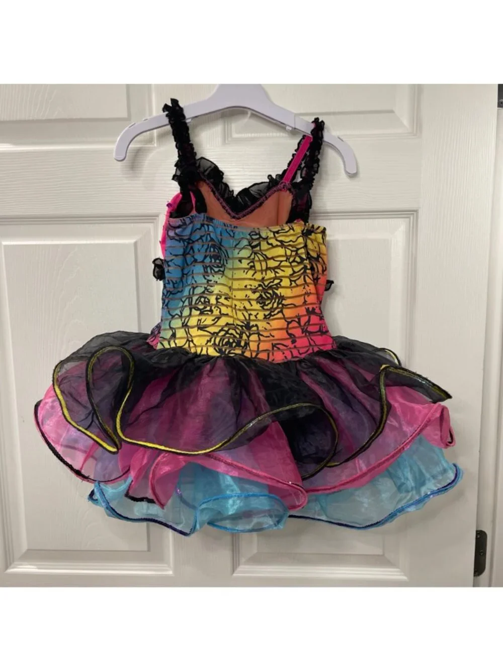 Art Stone Tutu Dance Costume‎ Girls Size LC Floral Ballet Leotard Recital Outfit